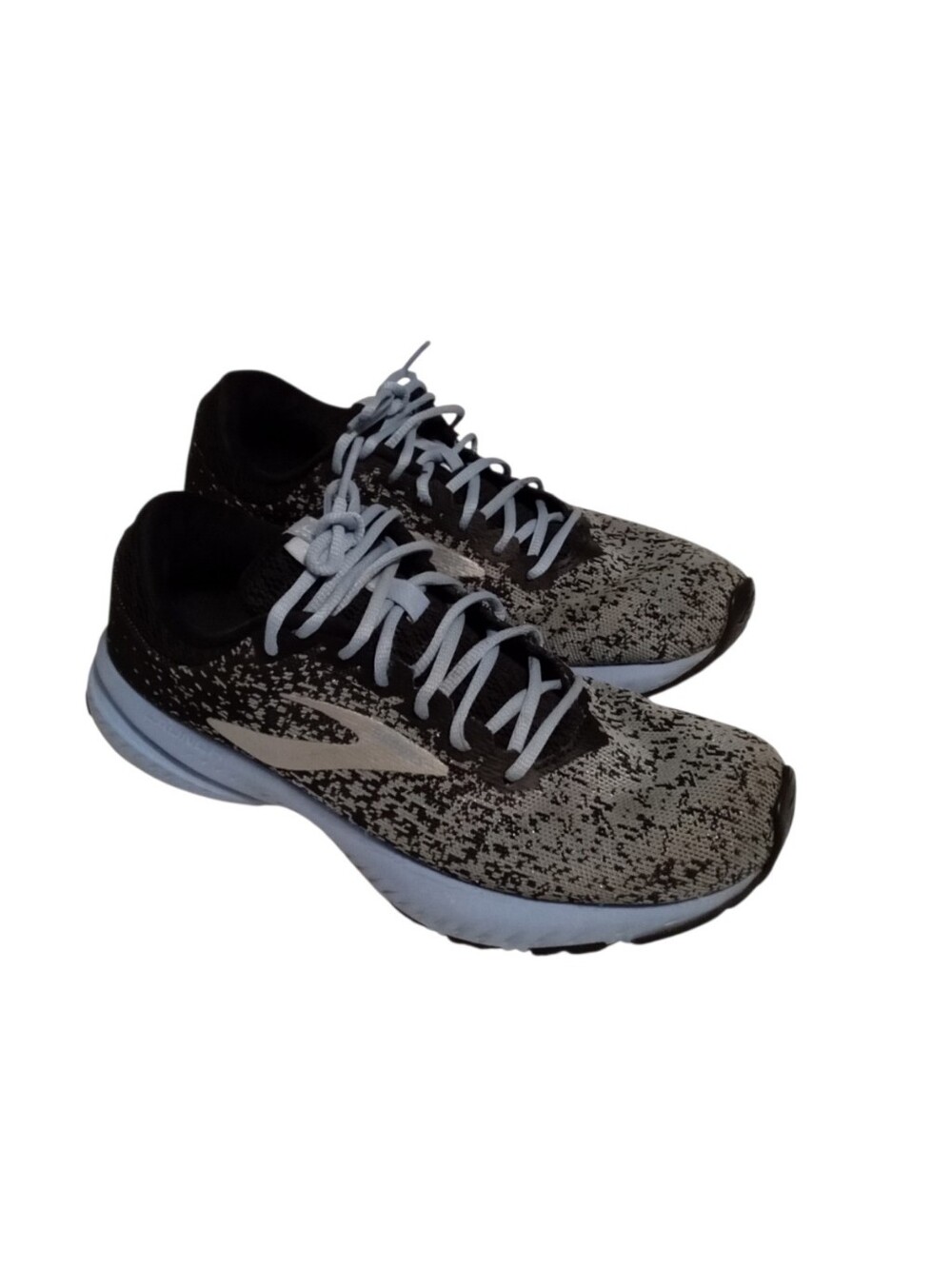 Brooks Launch 6 Women's Running Athletic Shoes Size 8.5 BLK/Gray/Light Blue EUC